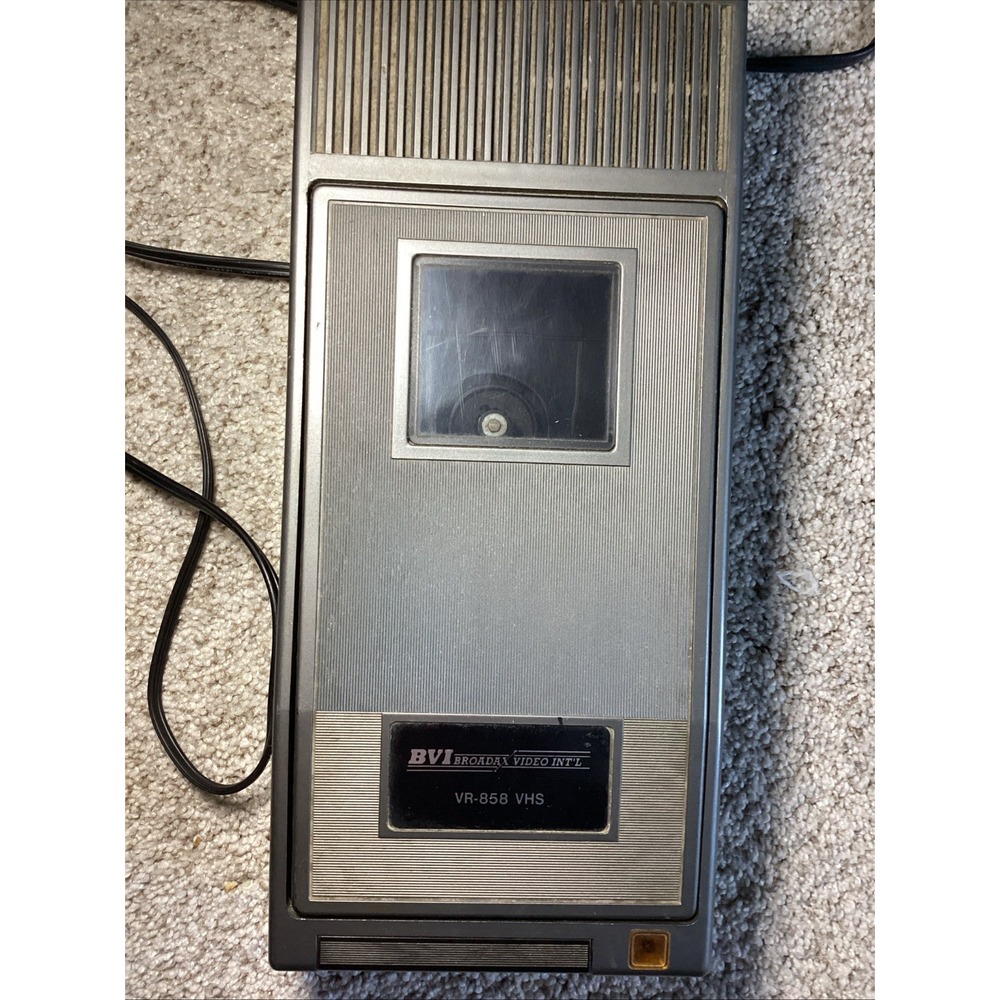 BVI Broadax Video International VR-858 VHS Cassette Rewinder Tested & Working